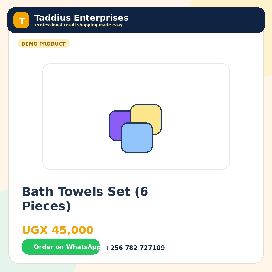 Bath Towels Set (6 Pieces)