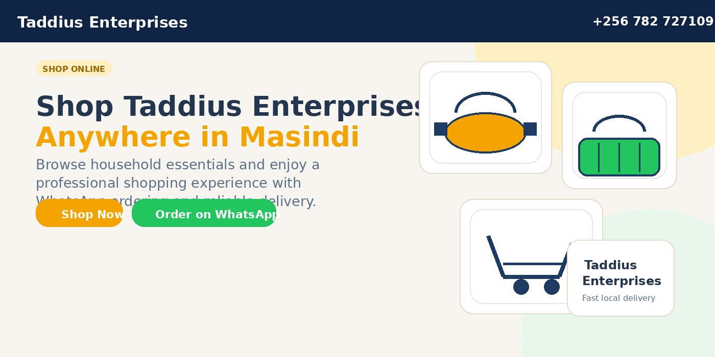 Shop online with Taddius Enterprises