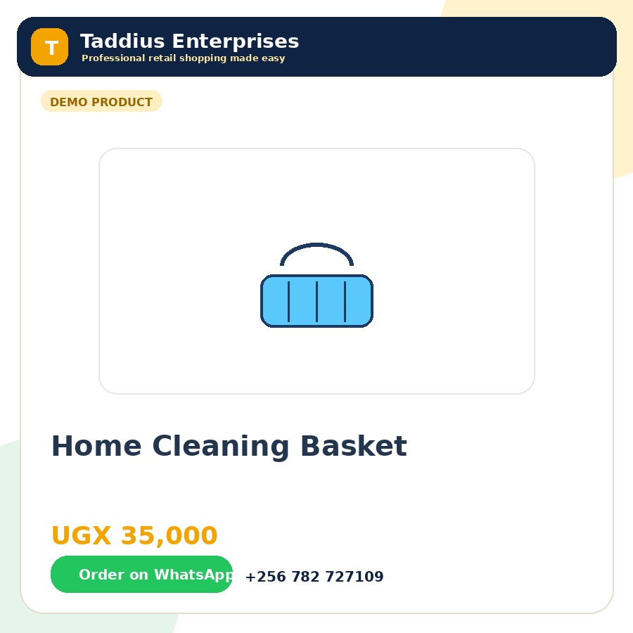 Home Cleaning Basket