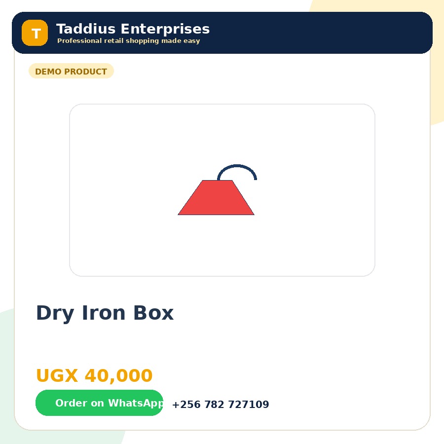 Dry Iron Box