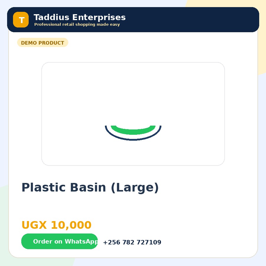 Plastic Basin (Large)